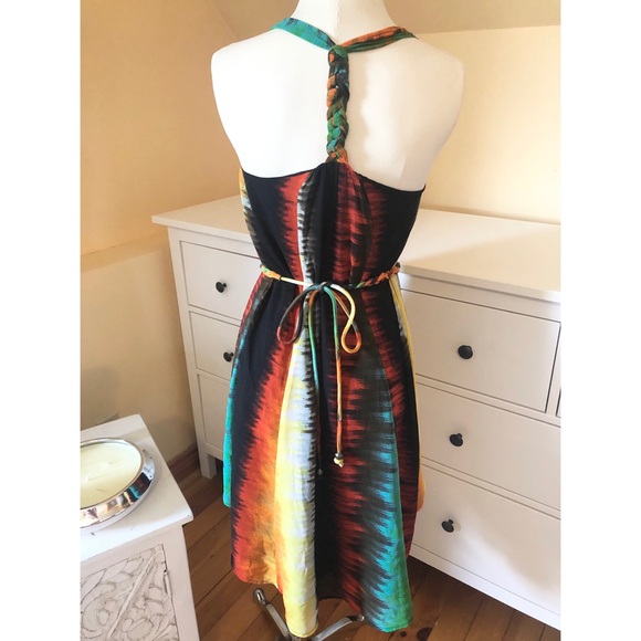 MULTI COLOUR SUMMER DRESS - Picture 4 of 7